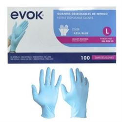 GUANTE NITRILO AZUL TALLA L
