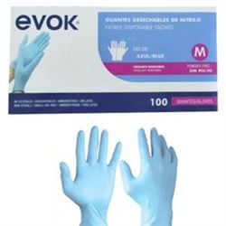 GUANTE NITRILO ZUL TALLA M
