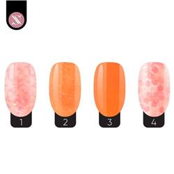 COLECCIONES STUDIO NAIL 4PZA ORANGE